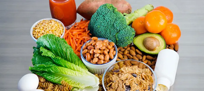 Nutritional elements of a healthy preconception diet, including folate-rich foods
