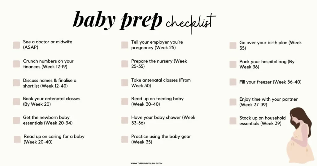 Last-Minute Tasks Before Baby Comes