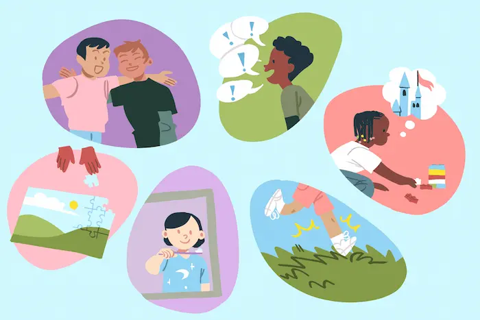 These interconnected skills paint a picture of healthy development in the 4-6 month period