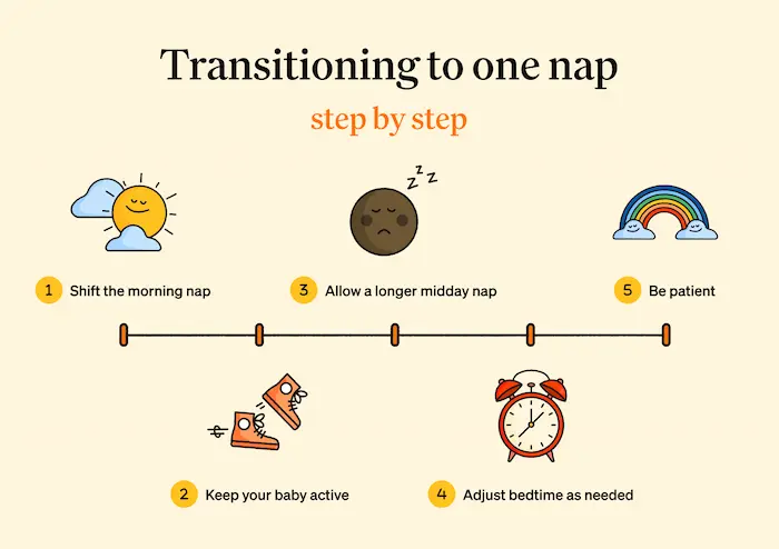 nap transition timeline infographic